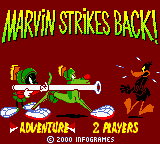 Marvin Strikes Back! (USA) (En,Fr,Es) Title Screen
